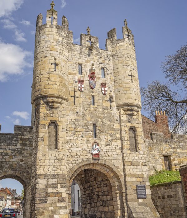 Ornate and historic gateway into the city of York.
